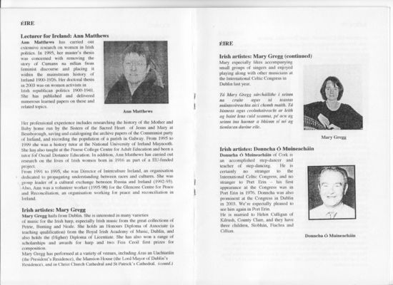 International Celtic Congress  2004