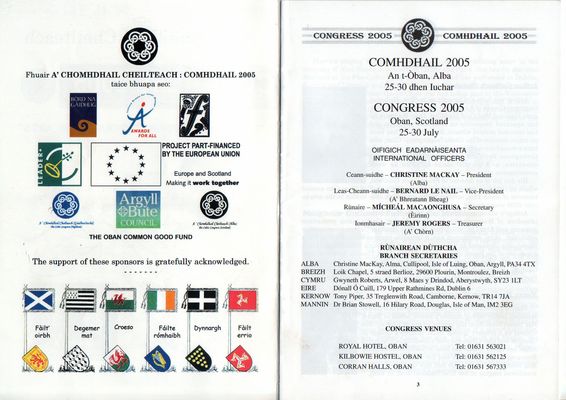 International Celtic Congress  2005